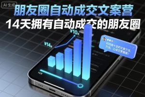 朋友圈自动成交文案营，14天拥有自动成交的朋友圈