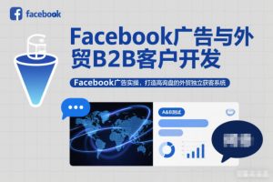 Facebook广告与外贸B2B客户开发，Facebook广告实操，打造高询盘的外贸独立获客系统