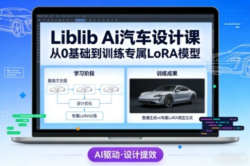 Liblib Ai汽车设计课,从0基础文生图,到教你训练专属设计和风格LoRA模型插图 Liblib Ai汽车设计课,从0基础文生图,到教你训练专属设计和风格LoRA模型