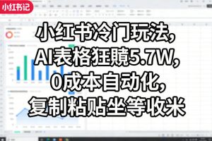 小红书线索获客实战课,AI工作流自动化+矩阵+搜索流量霸屏,拉爆客资